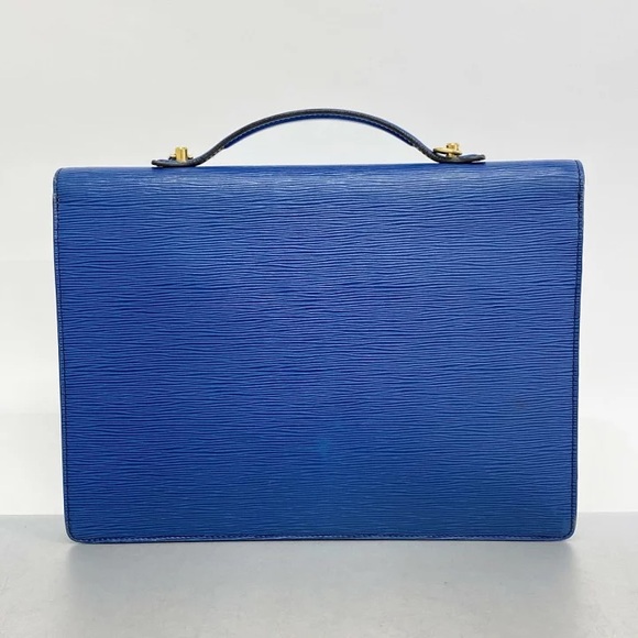 Authentic Louis Vuitton Epi Blue leather Porte documents briefcase unisex - Picture 10 of 12